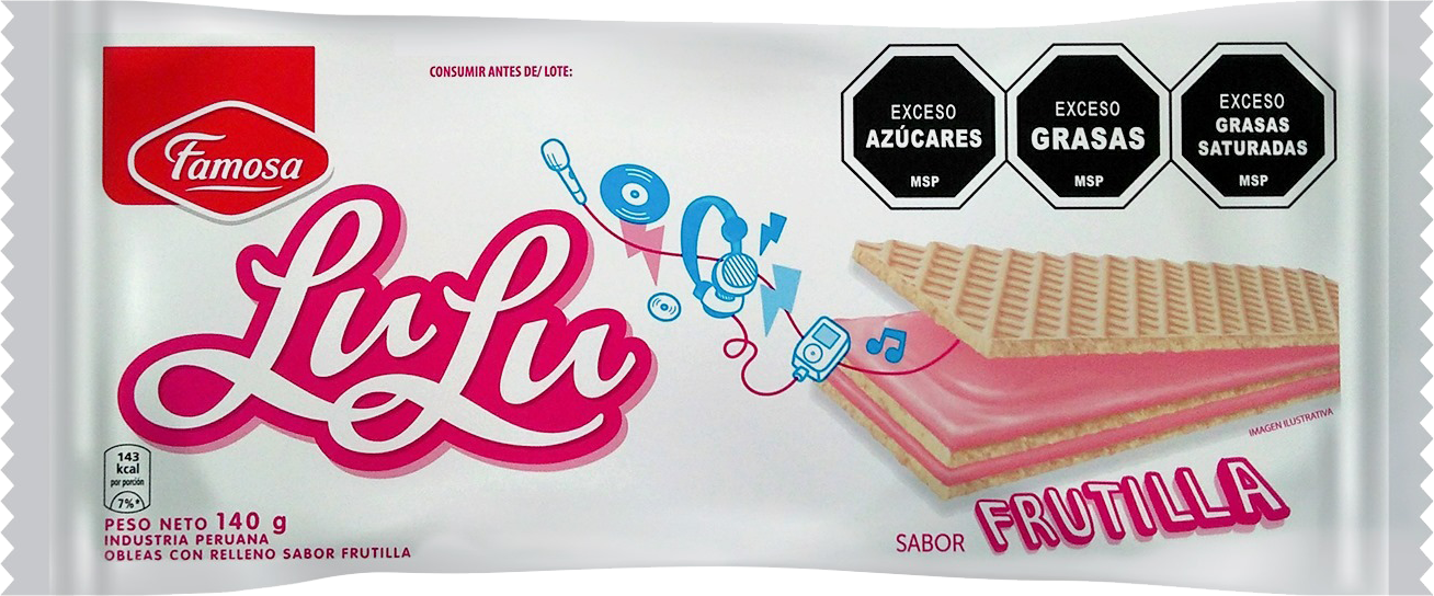 Waffle Lulu Frutilla - Nerilan Uruguay
